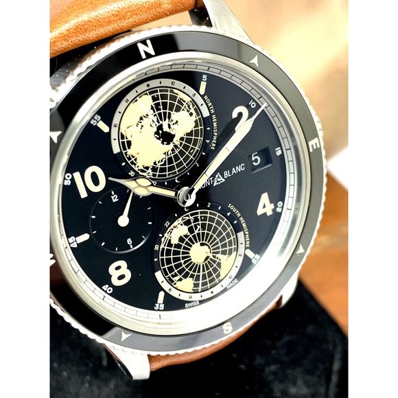 Montblanc Men's Watch Geosphere 1858 Swiss Automatic Black Dial 117837 L… - Picture 13 of 14